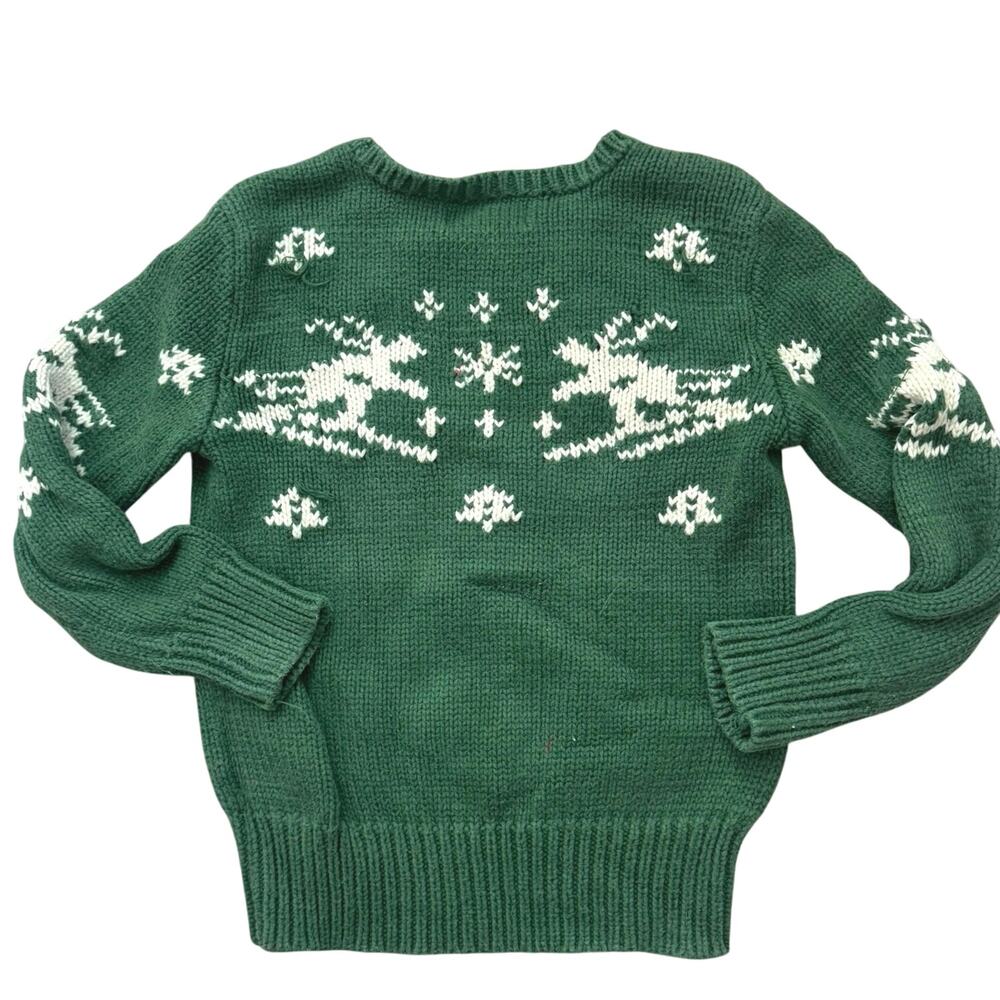 Vtg Youth Ralph Lauren "Ski Man" Sweater Size 4 - Picture 2 of 8